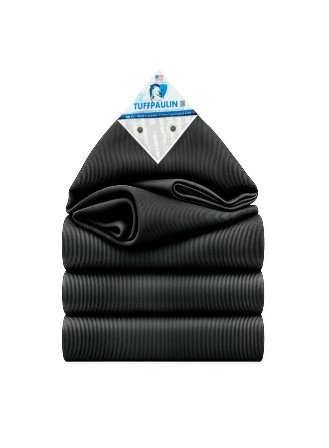 TUFFPAULIN 6FT X 6FT 120 GSM Black Tarpaulin Tirpal Tadpatri Tharpai Thadika, Extra Strong, Reinforced Eyelets, UV Resistant, 100% Waterproof Virgin, 6 Layer MLCL 3D Rib Technology-1 No. - Image 1